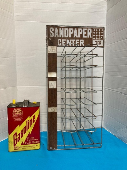 Gas can and 3m metal display