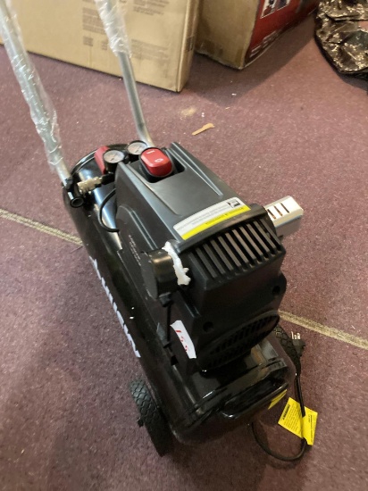 husky 8 gallon hot dog oil free air compressor