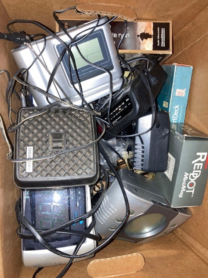 box of electronics