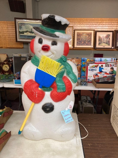 31 inch Snowman blow mold working light