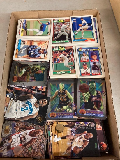 Baseball and basketball cards