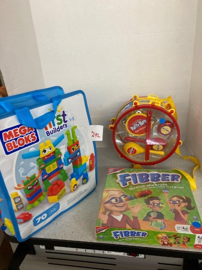 mega bloks happy party band fibber game Crayola set