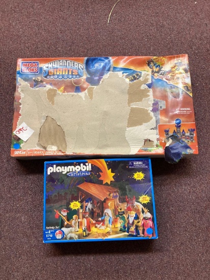 Mega Bloks set and Christmas Playmobil