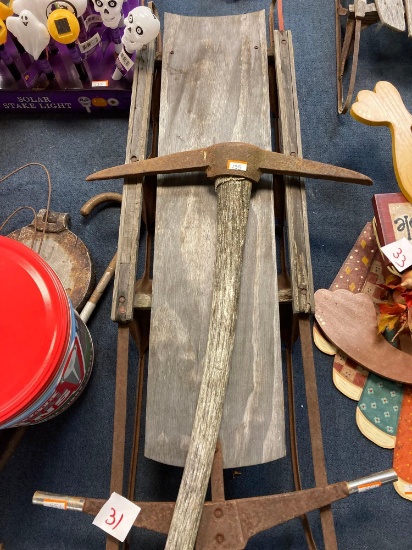 vintage Sled Pick Axe
