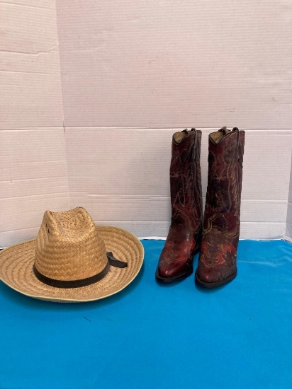 Hat and Texas boots