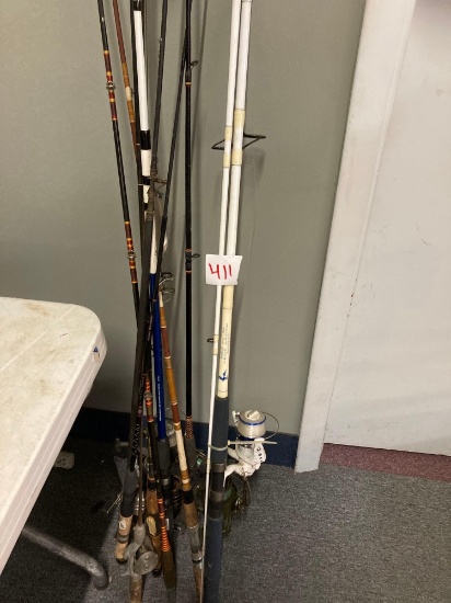 fishing rods and reels