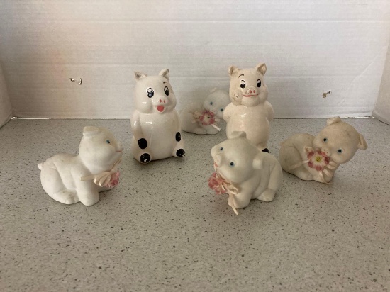Pig figurine collection
