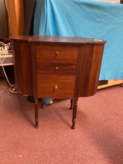 Antique sewing knitting box or stand