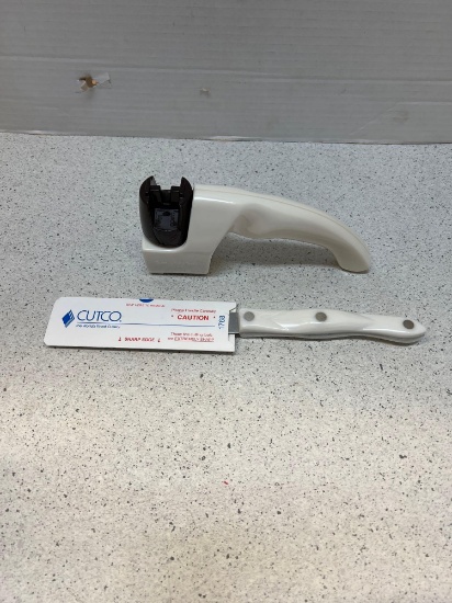 Cutco knife sharpener and spatula
