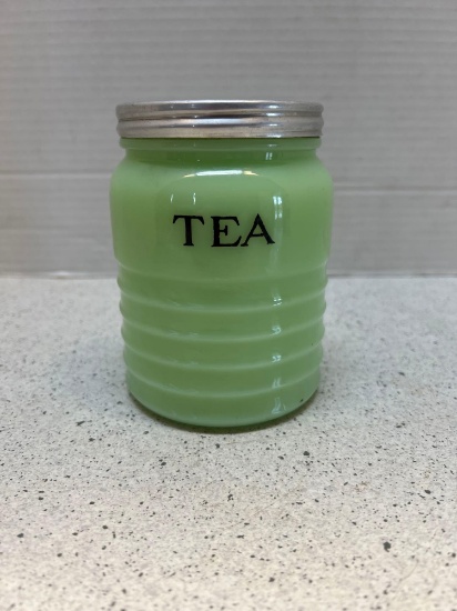 Jadite Tea canister