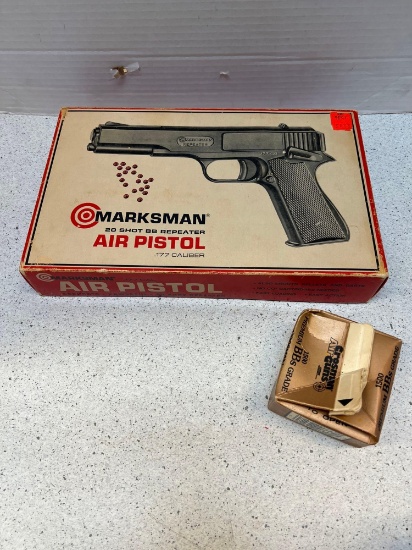 Marksman BB repeater pistol in box with BBs