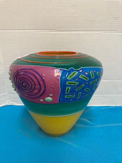 Kliszewski art glass vase from Lazars Art Gallery