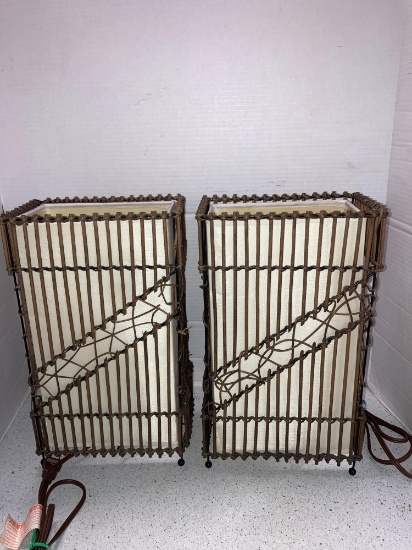 pair of contemporary table lamps