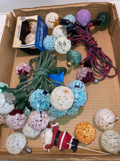 General Electric lighted ice Christmas bulbs