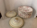 Johnson Bros rose chintz dinner plates