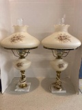 Pair of vintage parlor lamps