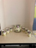 Nippon hand painted cider set