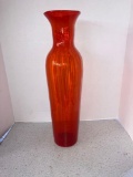 mid century modern Art glass vase 22 inches tall
