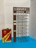 Gas can and 3m metal display