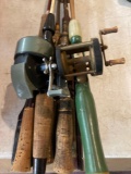 fishing rods and reels