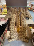 giraffe table glass top