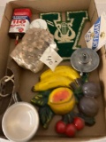 High school letter plaster fruit canoe small bells Coast Guard auxiliary