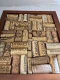 Framed corks covered casserole books