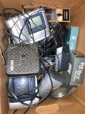 box of electronics