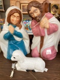 Mary and Joseph lamb blow molds