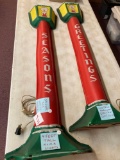 Vintage NOMA Christmas lamp posts 4 feet tall
