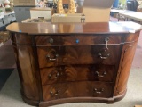 mahogany sideboard 58 inches wide 19 inches deep 35 inches tall