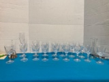 Glass stemware bell cruet