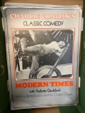 9 Charlie Chaplin movie posters 14x20 inches