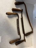 3 antique draw knives