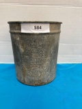 Galvanized ice cream bucket
