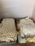 vintage doilies table cloths
