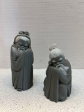 PR Lladro Figurines Chinese Monks tallest is 8.5 inches