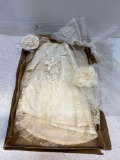 Baby Doll wedding dress in box
