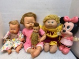 Five Vintage dolls