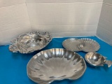 Aluminum and metal serving pieces