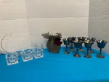 Goblets marked made in Italy misc glassware
