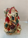 Studio Nova Woodland Holly Santa cookie jar