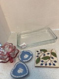 Lennox anniversary plate Besheer art tile Wedgewood