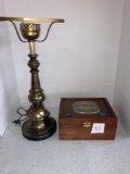 nuts about Pittsburgh box hurricane lamp base