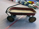 antique red wagon