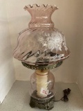 Hurricane lamp 25 inches tall