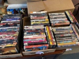 3 flats of DVDs