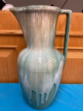 Drip glaze pitcher made in Roseville Ohio 21 inches tall