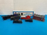 Train cars tracks etc