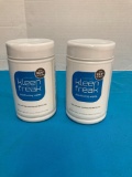 Box of 23 containers of disinfecting wipes
